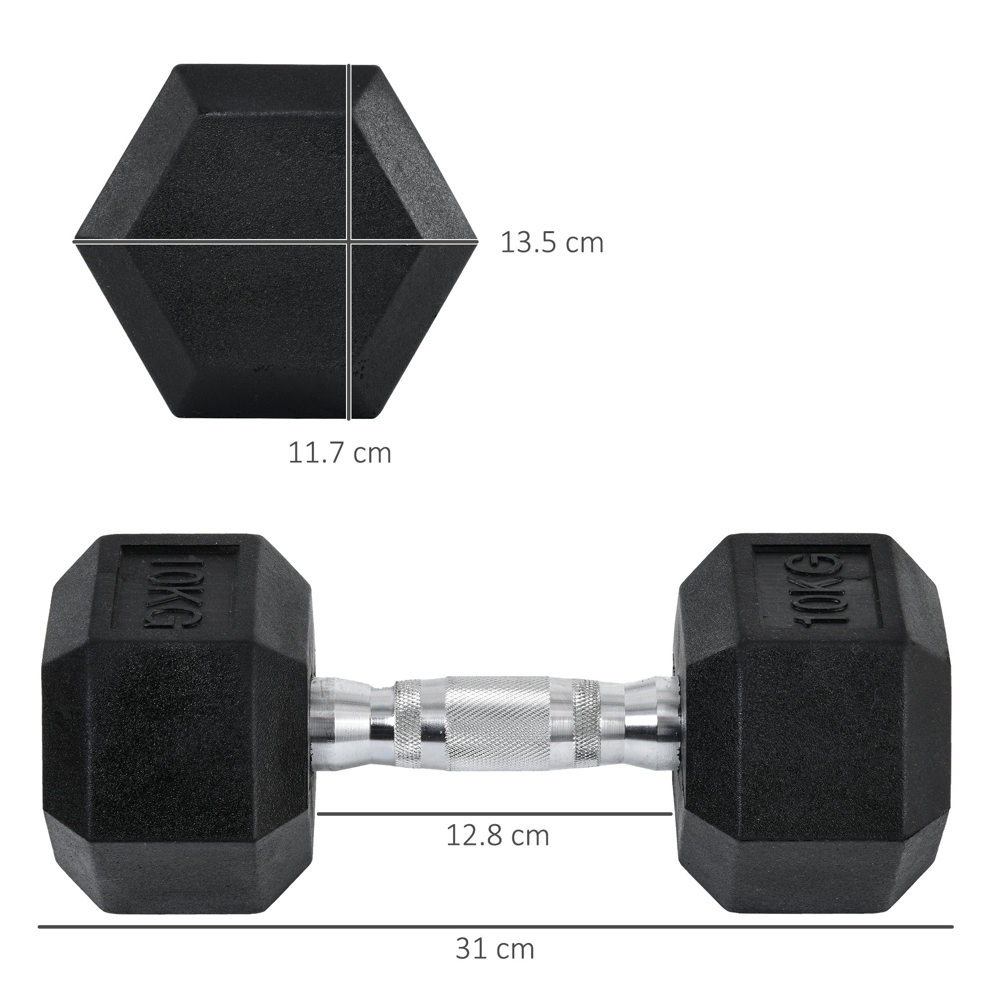 Hex Dumbbells 10kg