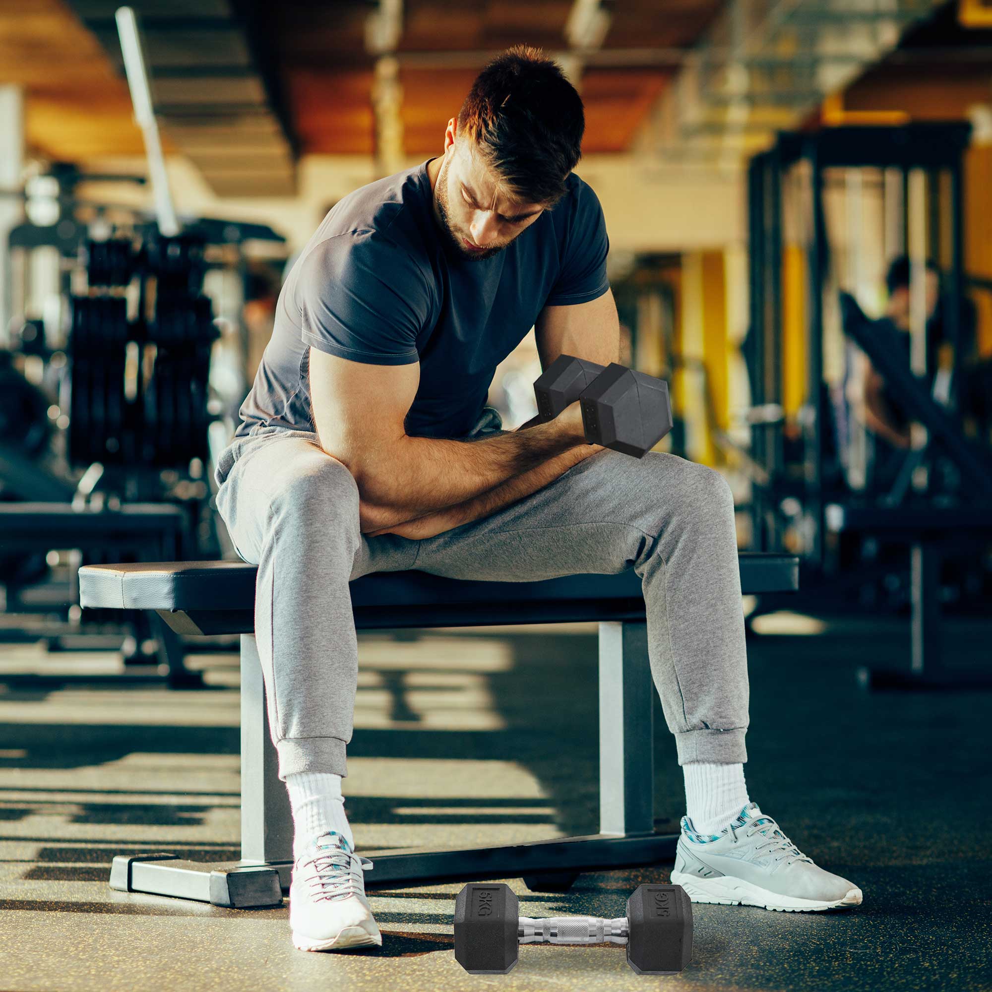 Hex Dumbbells 5kg