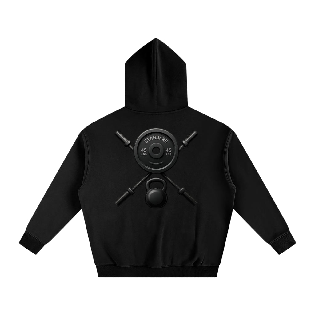 Over sized Pulse bars and bells hoodie