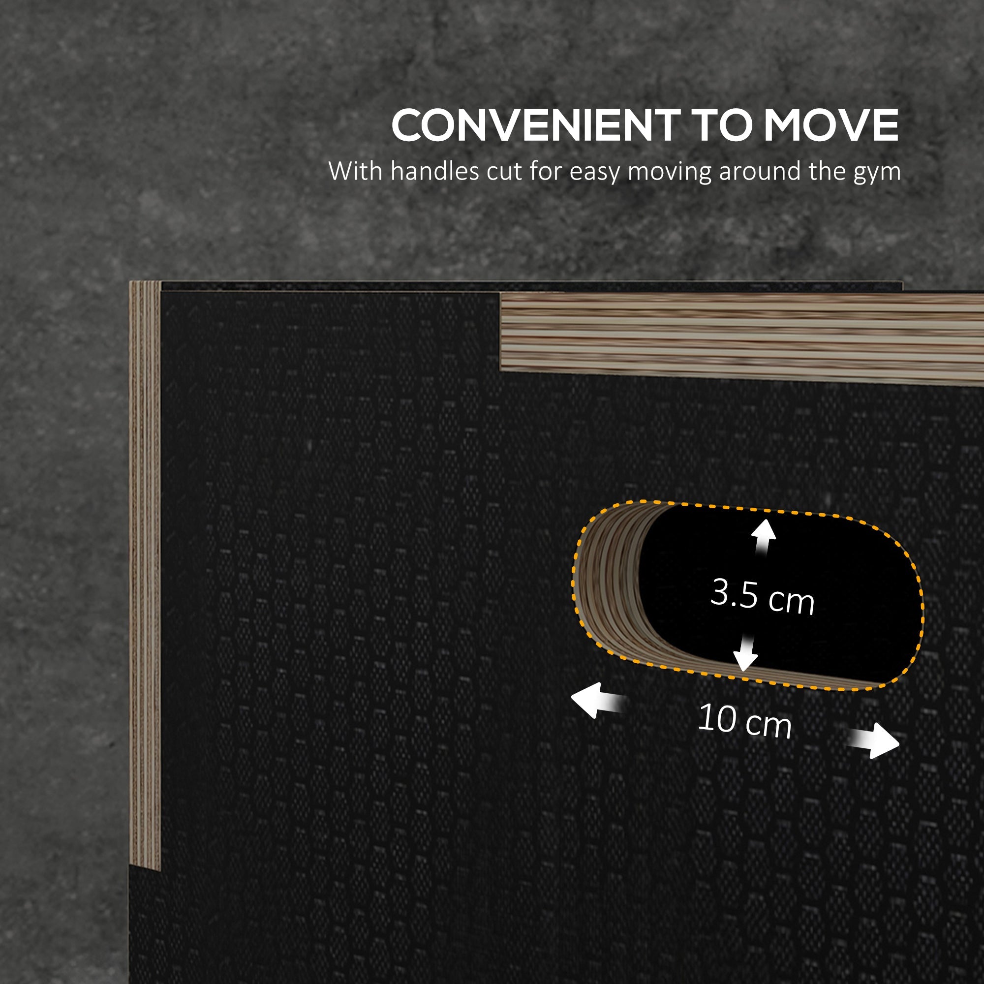 Wooden Adjustable Step Up Box for Home Gym