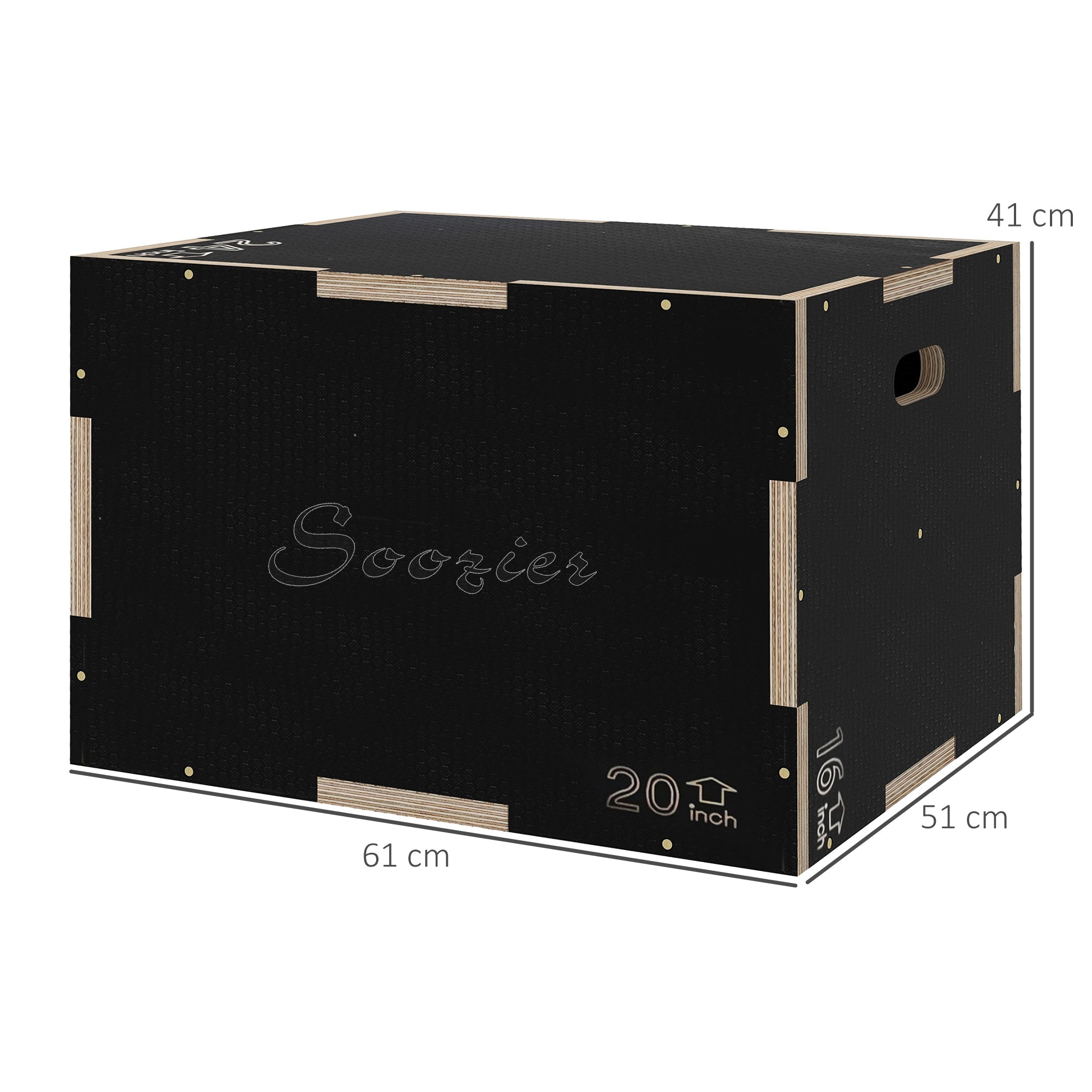 Wooden Adjustable Step Up Box for Home Gym