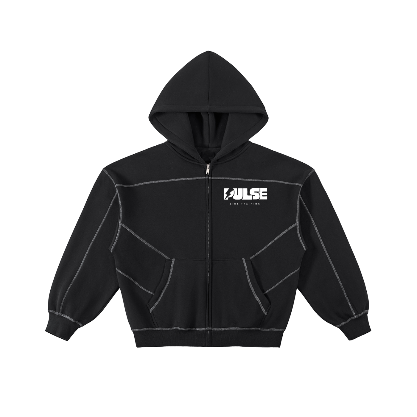 No Pain No Gain Pulse Boxy Fleece Zip Hoodie