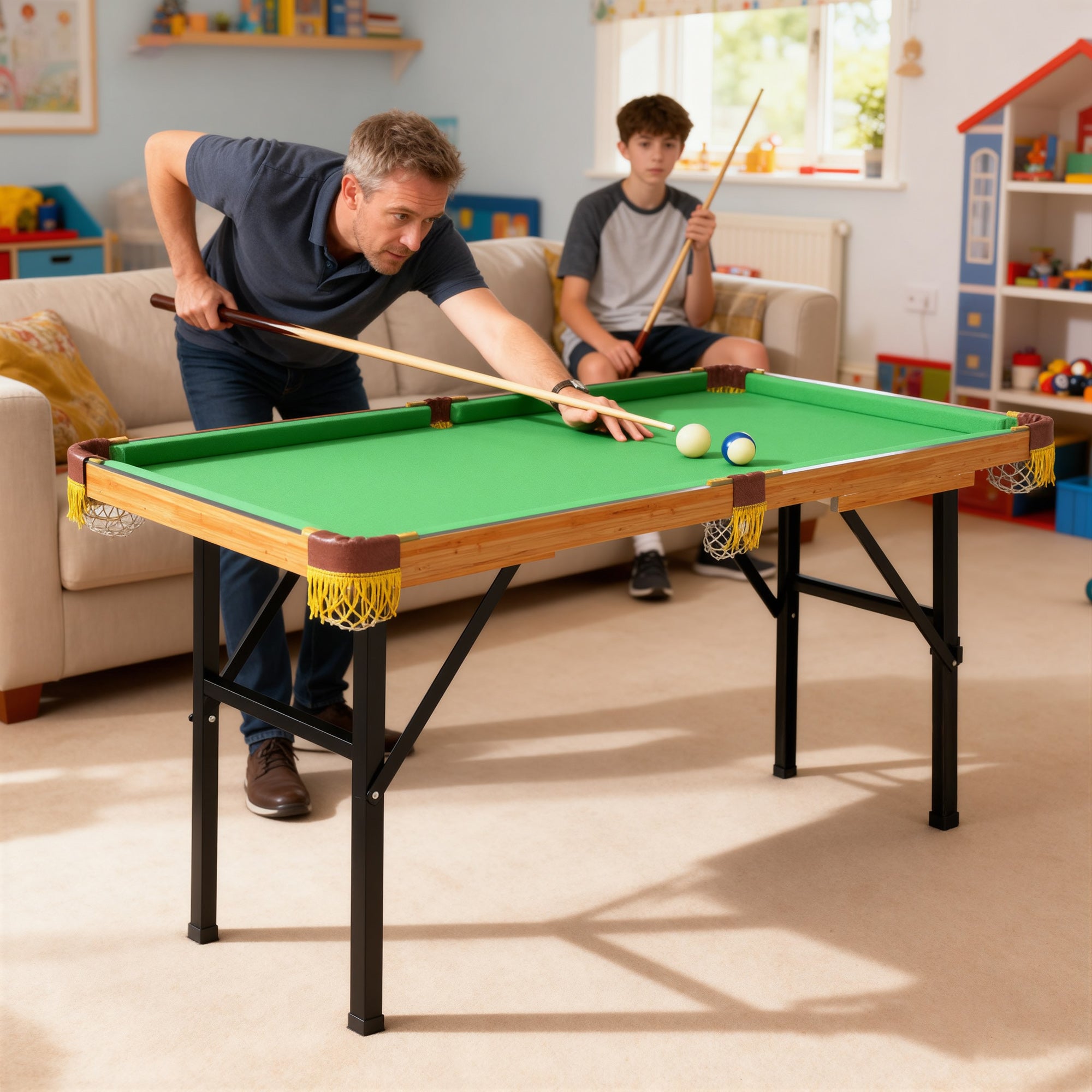 Folding Pool Billiards Table