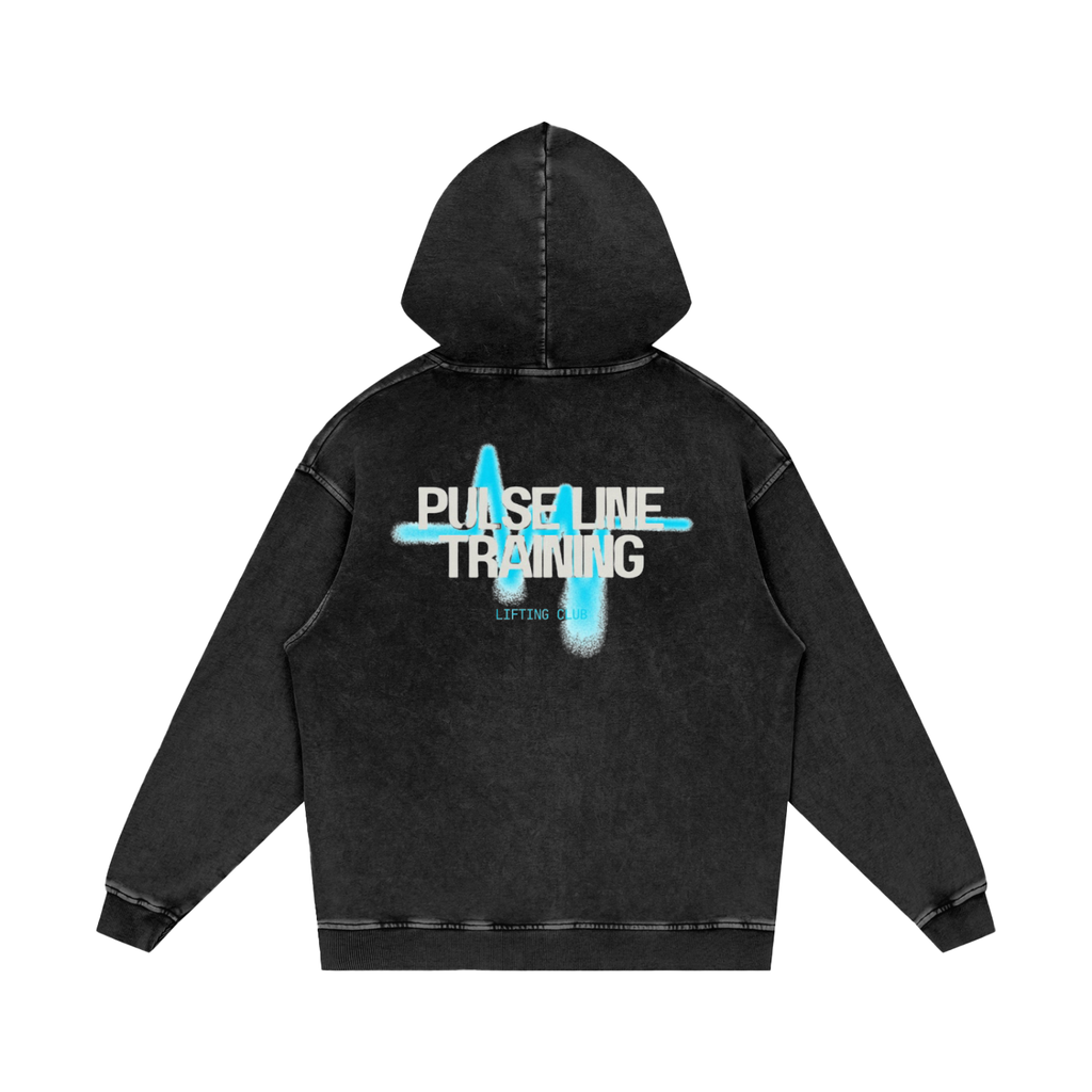 Snow Washed Loose Cotton Hoodie
