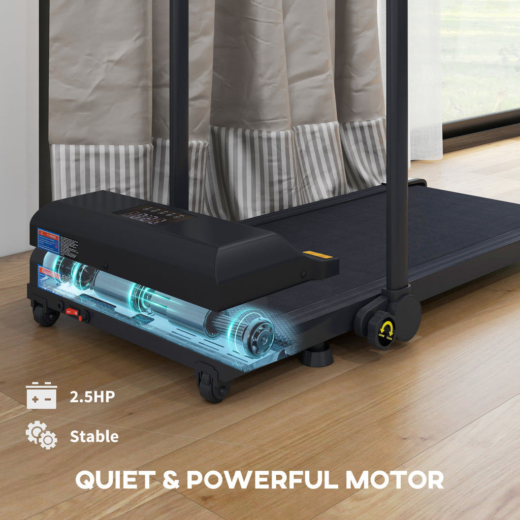 Walking Pad Treadmill, Folding Under Desk Treadmill, Walking Machine, 1-10KM/H, with Remote Control