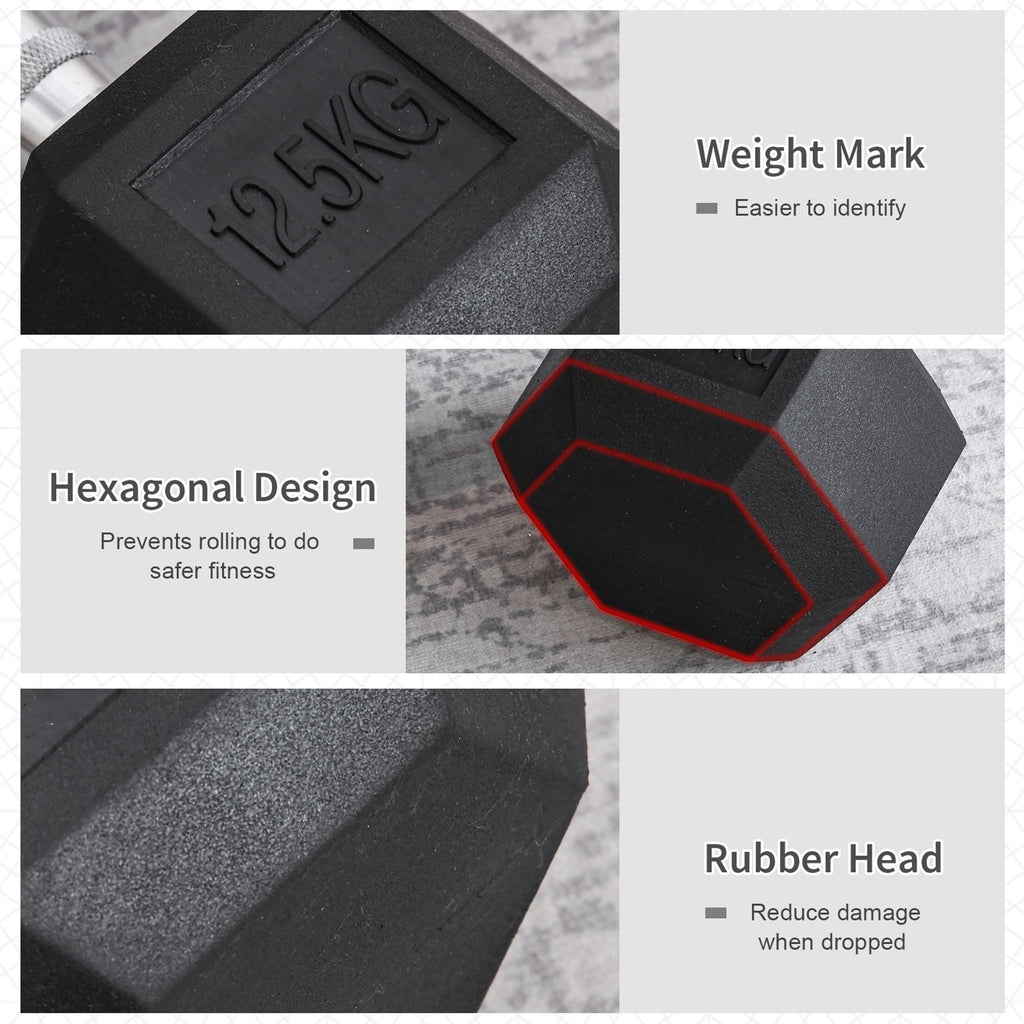 Hex Dumbbells 12.5kg
