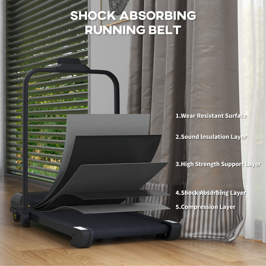 Walking Pad Treadmill, Folding Under Desk Treadmill, Walking Machine, 1-10KM/H, with Remote Control