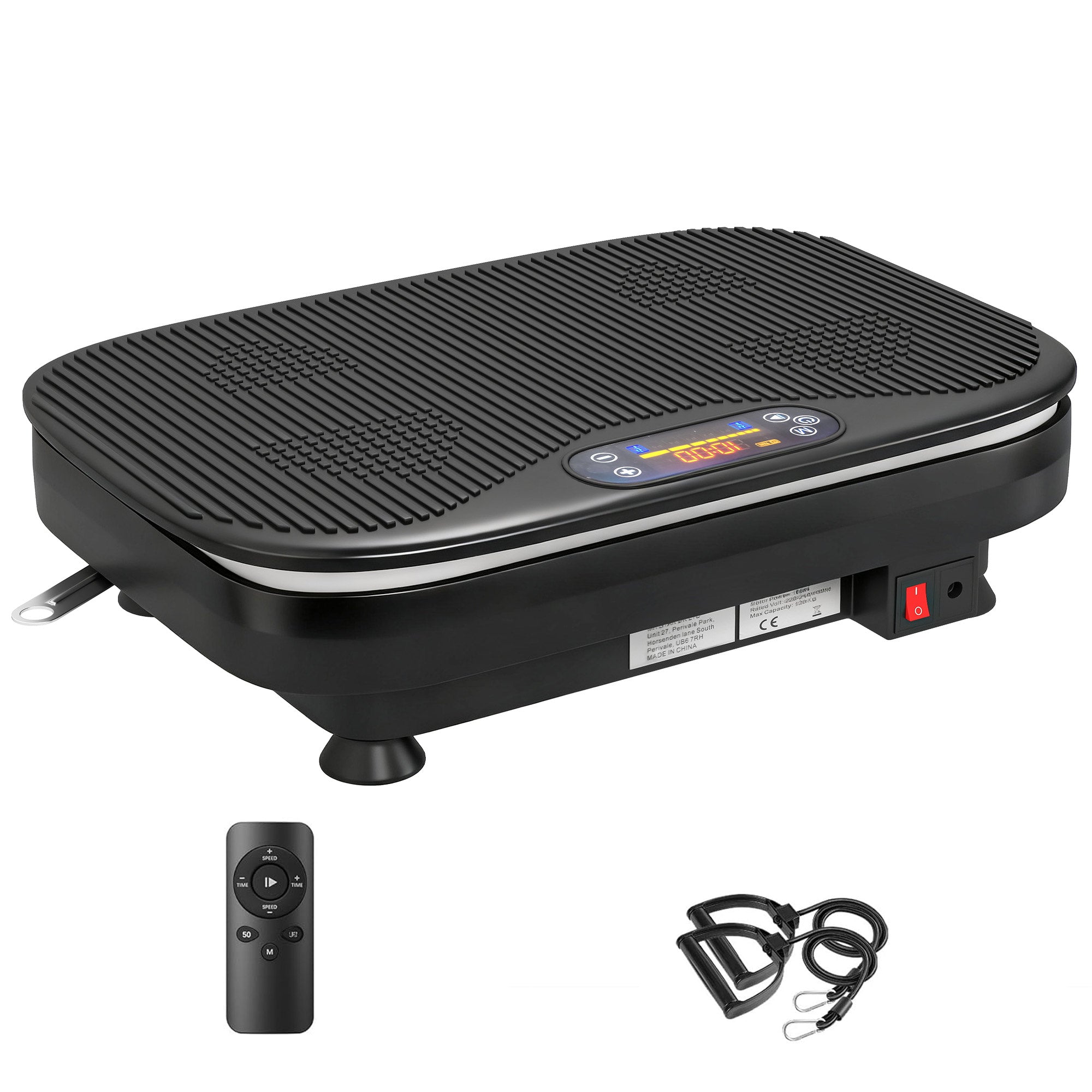 Vibration Plate Exercise Machine with Cool Lights, 99 Speed Levels