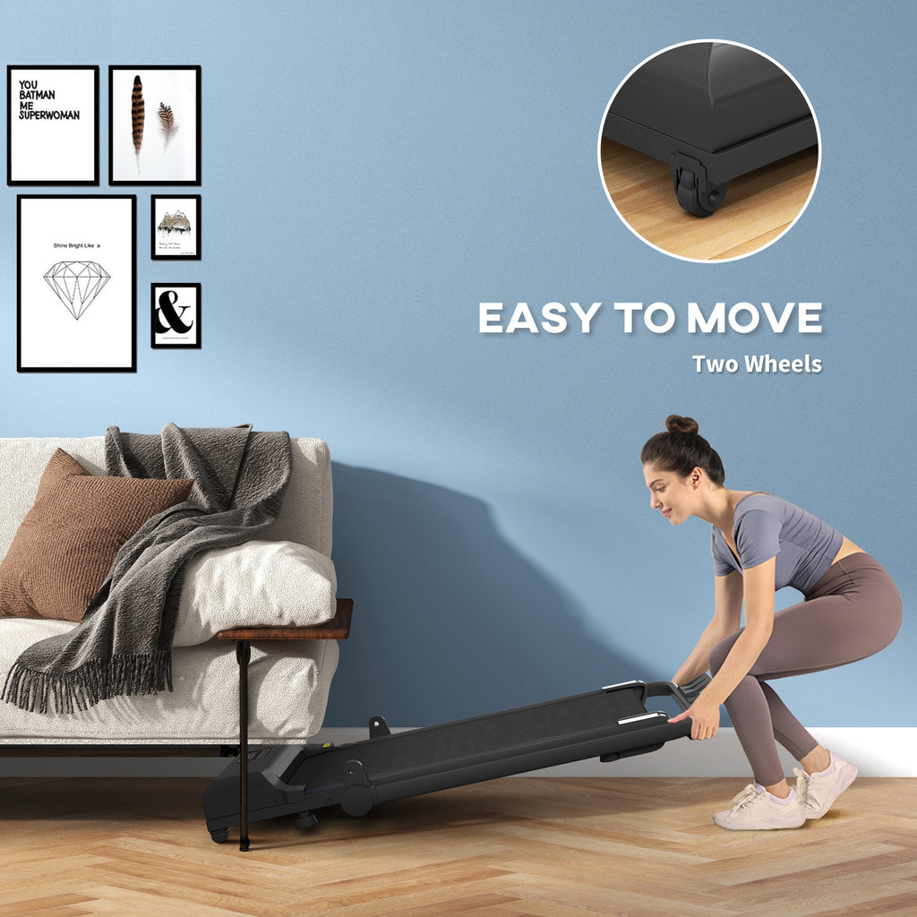 Walking Pad Treadmill, Folding Under Desk Treadmill, Walking Machine, 1-10KM/H, with Remote Control