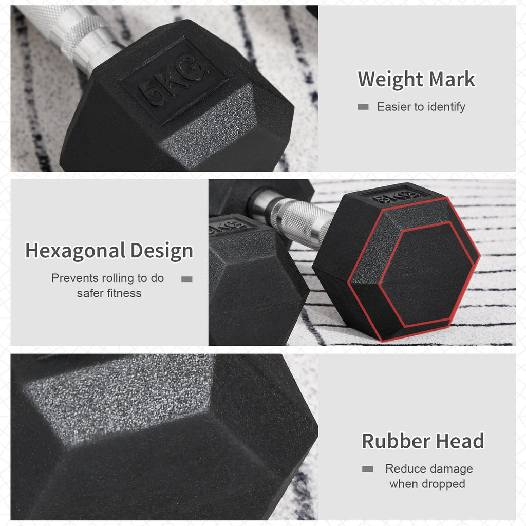 Hex Dumbbells 5kg