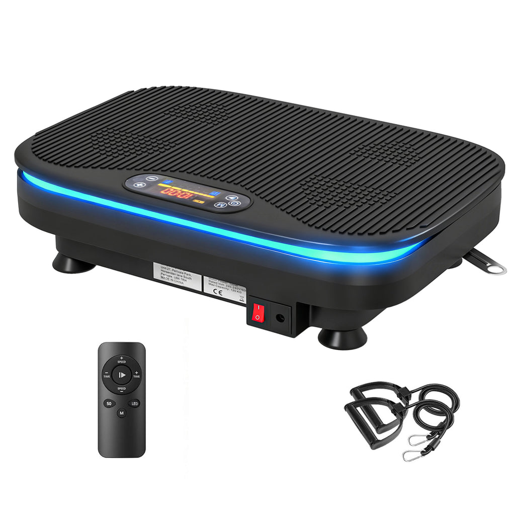Vibration Plate Exercise Machine with Cool Lights, 99 Speed Levels