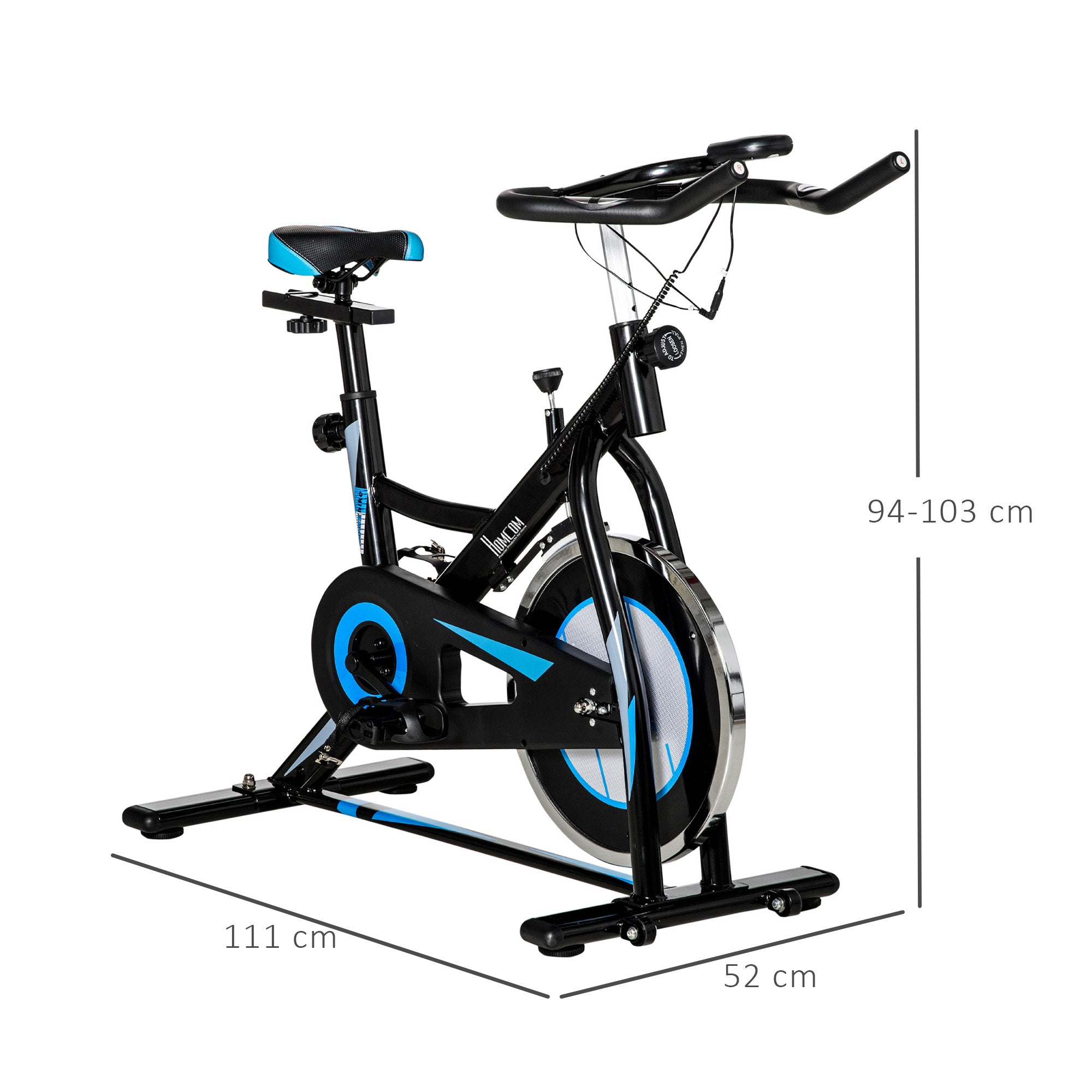 HOMCOM Stationary Exercise Bike