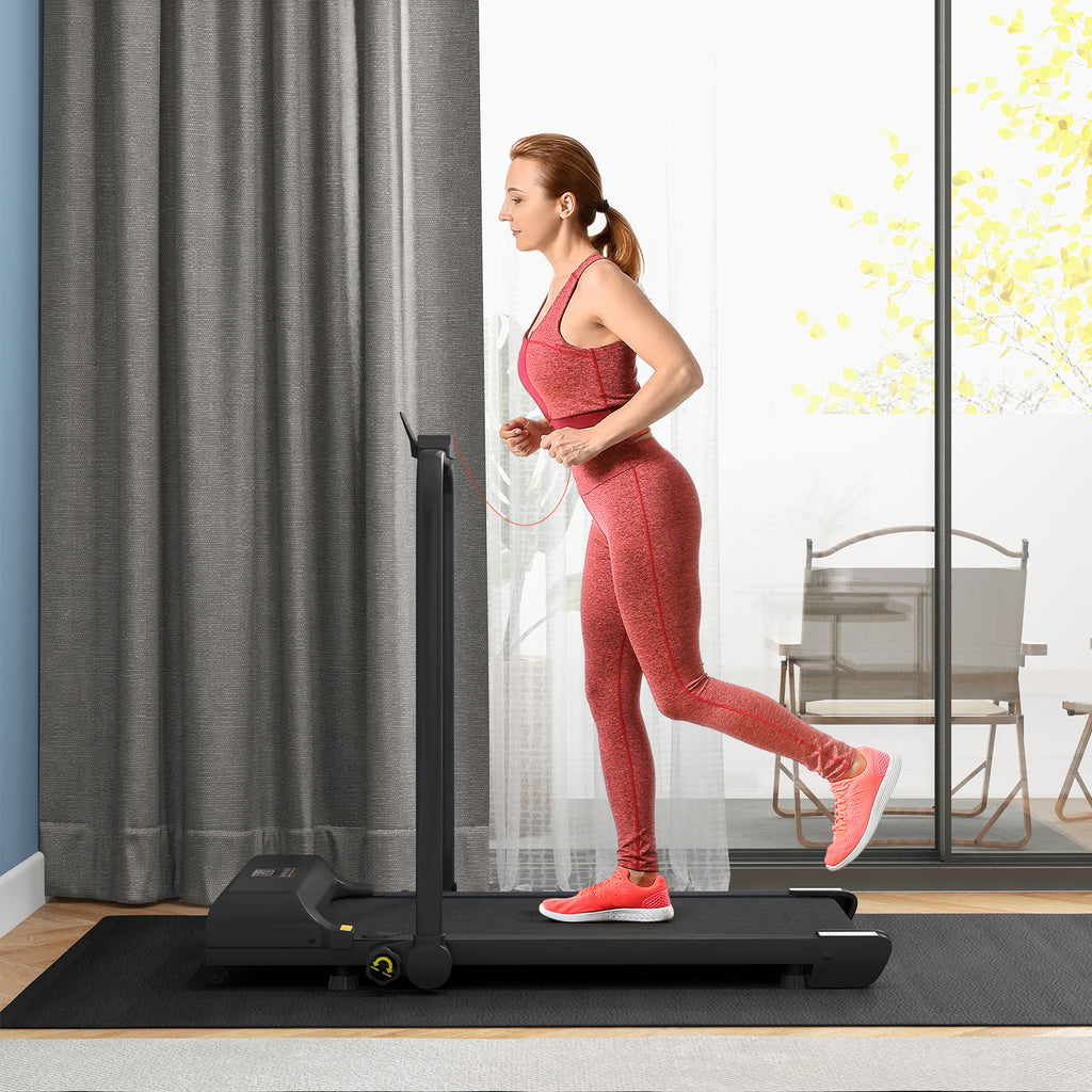 Walking Pad Treadmill, Folding Under Desk Treadmill, Walking Machine, 1-10KM/H, with Remote Control
